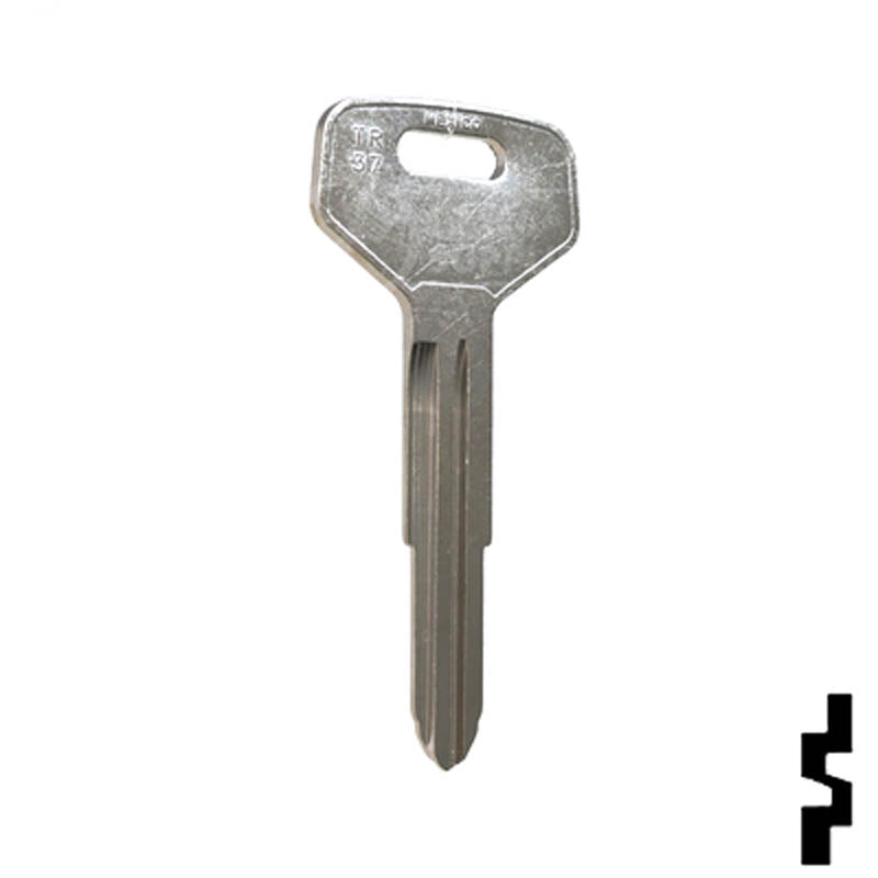 Uncut Toyota Key Blank | X159, TR37 Automotive Key JMA USA