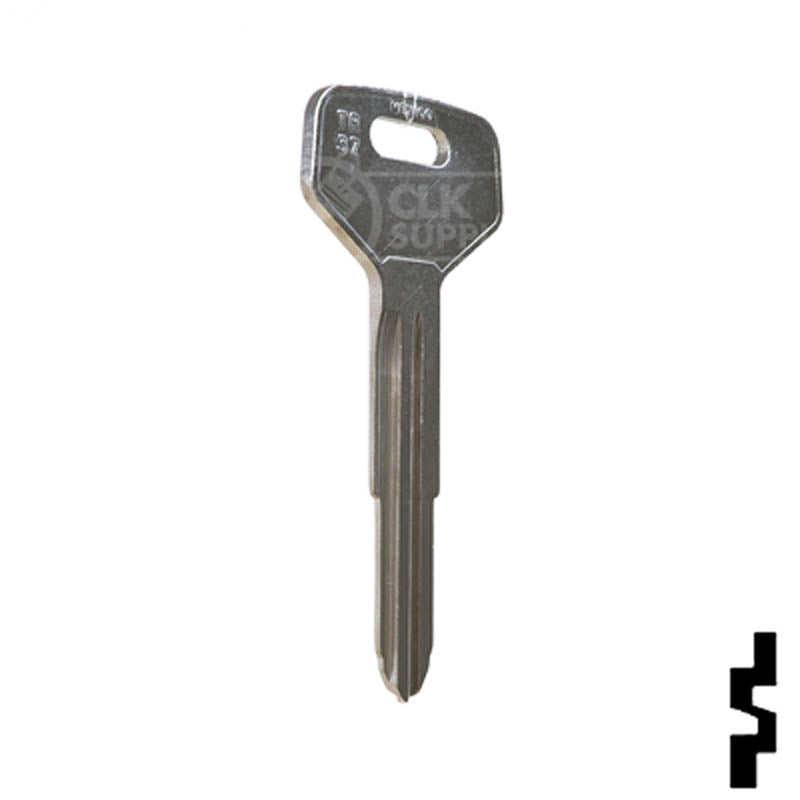 Uncut Toyota Key Blank | X159, TR37 Automotive Key JMA USA