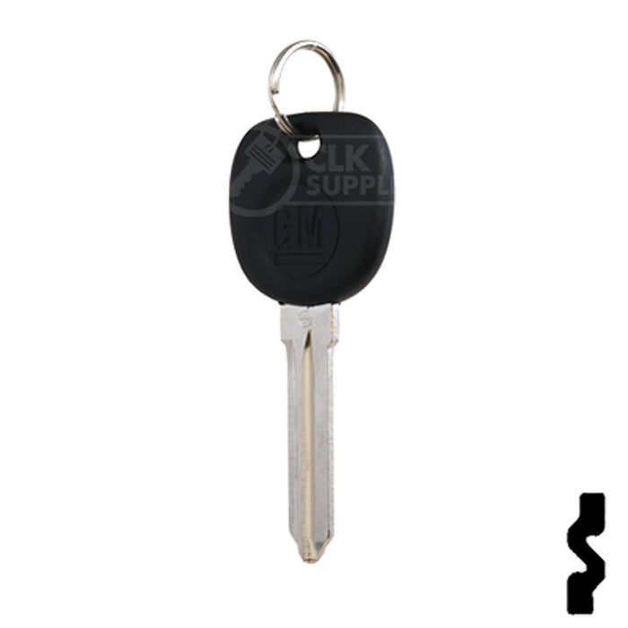 Uncut Transponder Key Blank | 5928819 | GM Logo Circle Plus Automotive Key Strattec