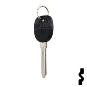 Uncut Transponder Key Blank | 5928819 | GM Logo Circle Plus Automotive Key Strattec