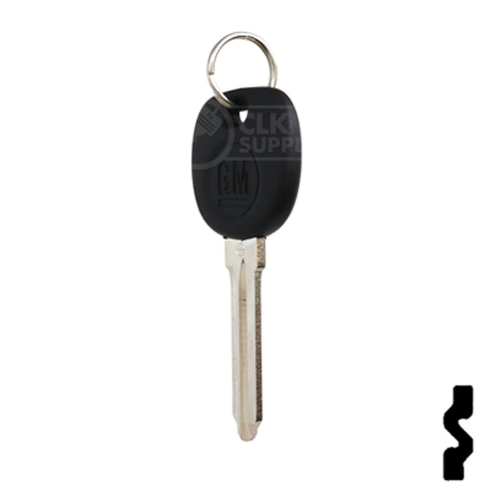 Uncut Transponder Key Blank | 5928819 | GM Logo Circle Plus Automotive Key Strattec