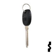 Uncut Transponder Key Blank | 5928819 | GM Logo Circle Plus Automotive Key Strattec