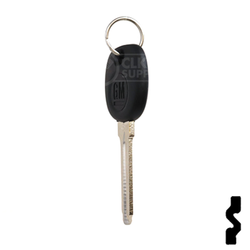 Uncut Transponder Key Blank | 5928819 | GM Logo Circle Plus Automotive Key Strattec