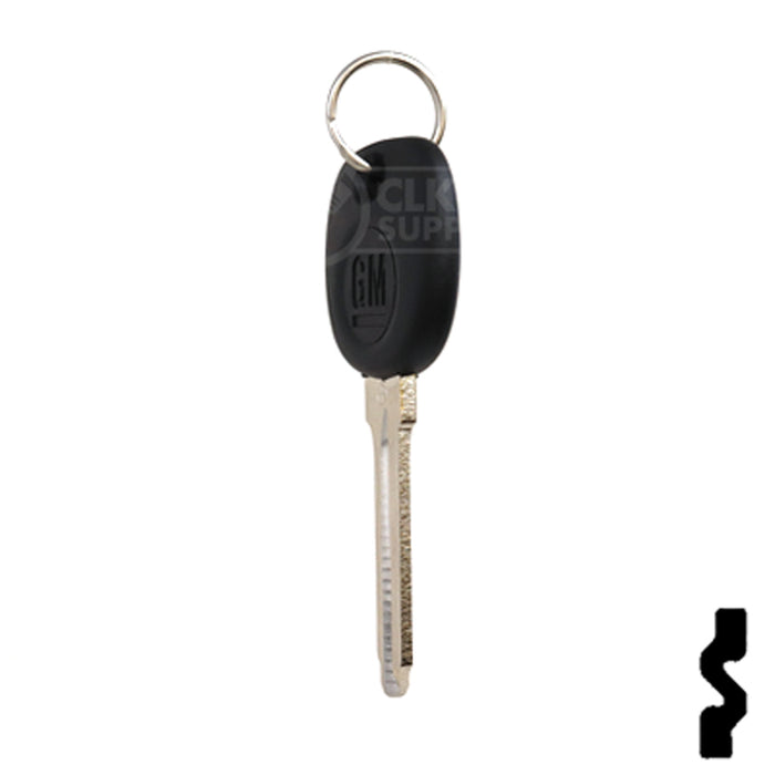 Uncut Transponder Key Blank | 5928819 | GM Logo Circle Plus Automotive Key Strattec
