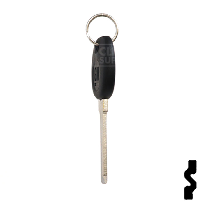 Uncut Transponder Key Blank | 5928819 | GM Logo Circle Plus Automotive Key Strattec