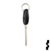 Uncut Transponder Key Blank | 5928819 | GM Logo Circle Plus Automotive Key Strattec