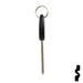 Uncut Transponder Key Blank | 5928819 | GM Logo Circle Plus Automotive Key Strattec