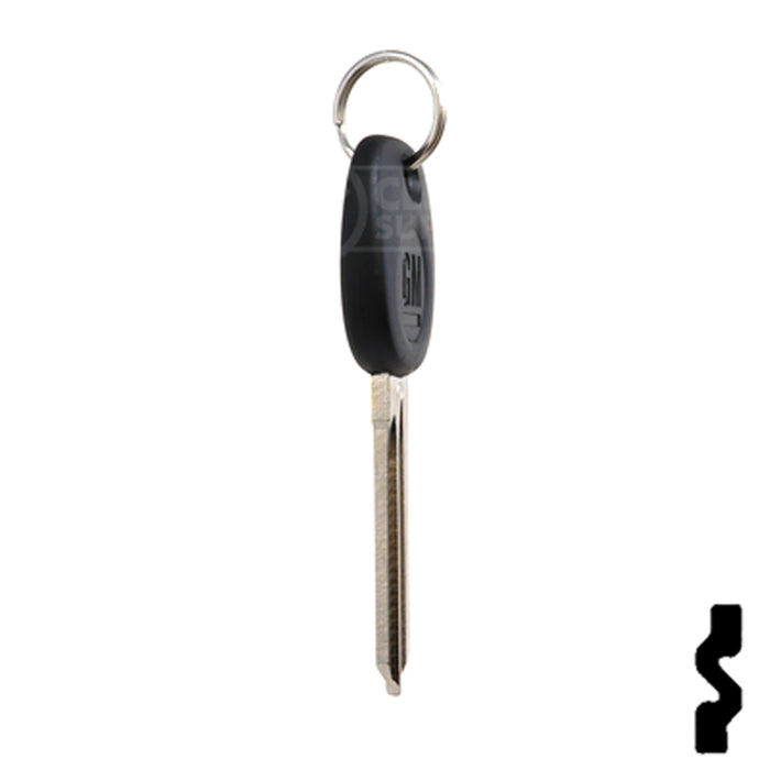 Uncut Transponder Key Blank | 5928819 | GM Logo Circle Plus Automotive Key Strattec