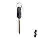 Uncut Transponder Key Blank | 5928819 | GM Logo Circle Plus Automotive Key Strattec