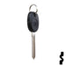 Uncut Transponder Key Blank | 5928819 | GM Logo Circle Plus Automotive Key Strattec