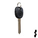 Uncut Transponder Key Blank | 5928819 | GM Logo Circle Plus Automotive Key Strattec