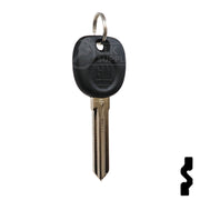 Uncut Transponder Key Blank | 5928819 | GM Logo Circle Plus Automotive Key Strattec