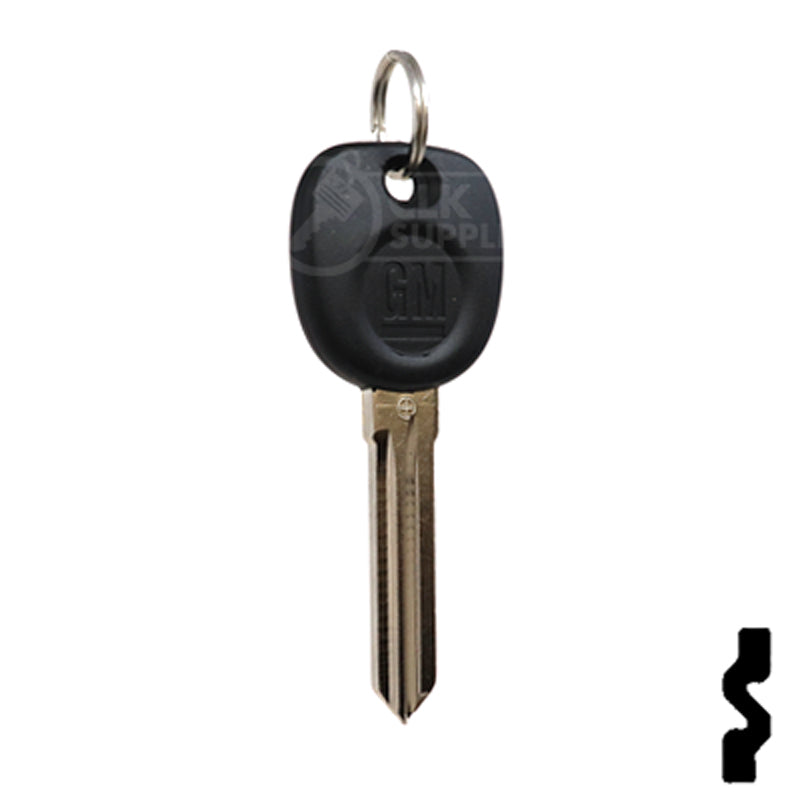 Uncut Transponder Key Blank | 5928819 | GM Logo Circle Plus Automotive Key Strattec