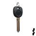 Uncut Transponder Key Blank | 5928819 | GM Logo Circle Plus Automotive Key Strattec