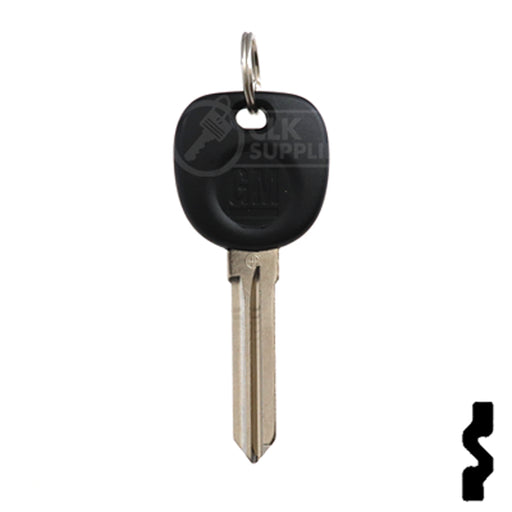 Uncut Transponder Key Blank | 5928819 | GM Logo Circle Plus Automotive Key Strattec