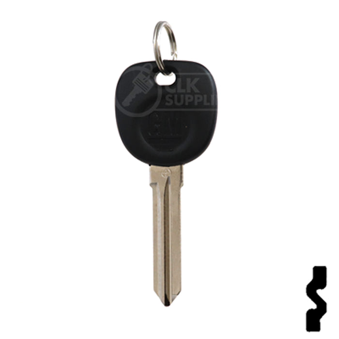 Uncut Transponder Key Blank | 5928819 | GM Logo Circle Plus Automotive Key Strattec