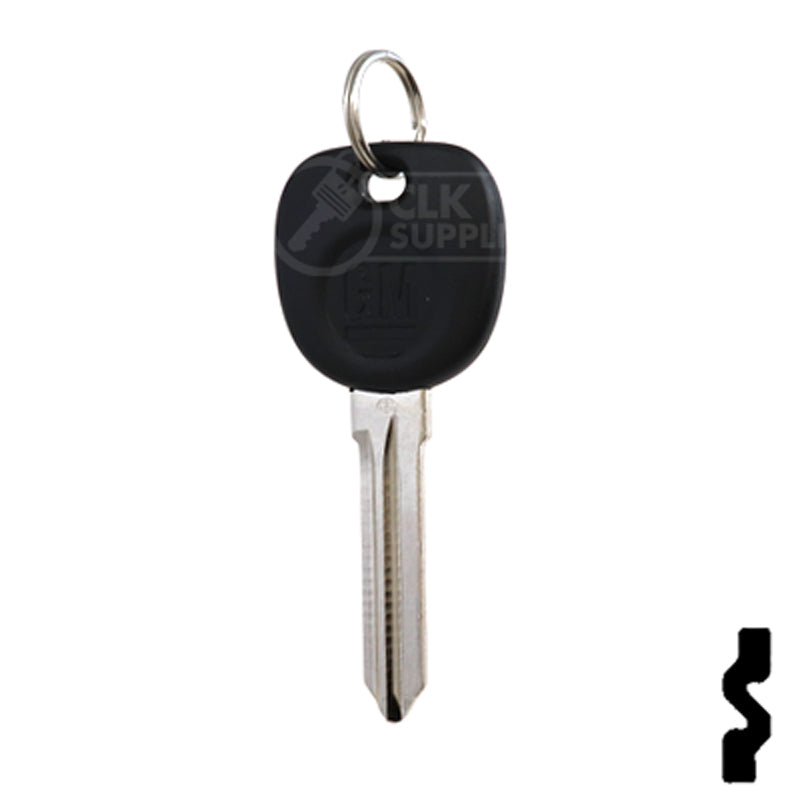 Uncut Transponder Key Blank | 5928819 | GM Logo Circle Plus Automotive Key Strattec
