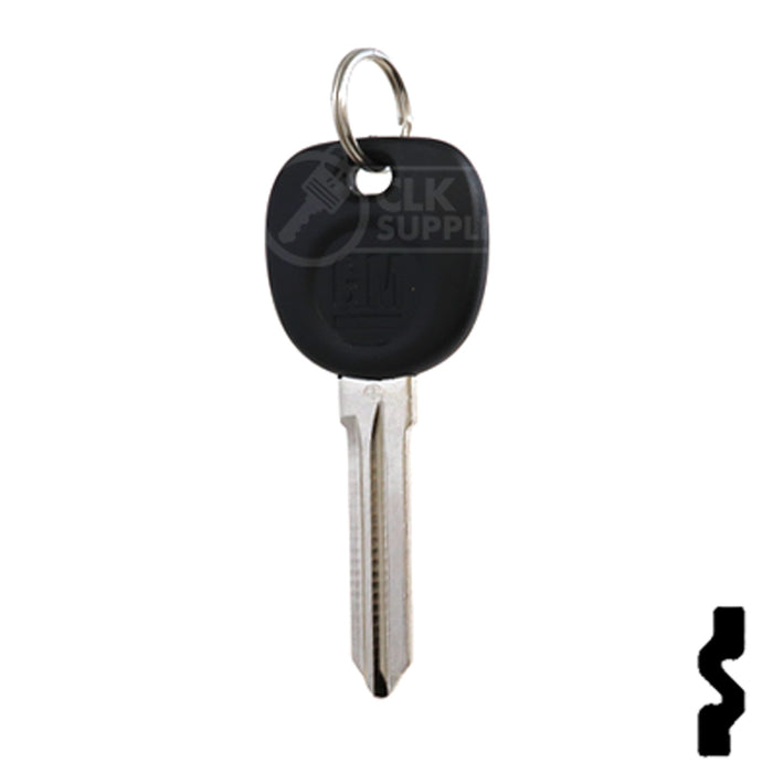 Uncut Transponder Key Blank | 5928819 | GM Logo Circle Plus Automotive Key Strattec
