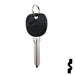 Uncut Transponder Key Blank | 5928819 | GM Logo Circle Plus Automotive Key Strattec