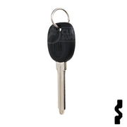Uncut Transponder Key Blank | 5928819 | GM Logo Circle Plus Automotive Key Strattec