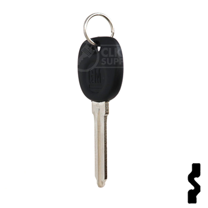 Uncut Transponder Key Blank | 5928819 | GM Logo Circle Plus Automotive Key Strattec