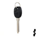 Uncut Transponder Key Blank | 5928819 | GM Logo Circle Plus Automotive Key Strattec
