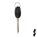 Uncut Transponder Key Blank | 5928819 | GM Logo Circle Plus Automotive Key Strattec