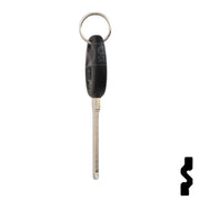 Uncut Transponder Key Blank | 5928819 | GM Logo Circle Plus Automotive Key Strattec