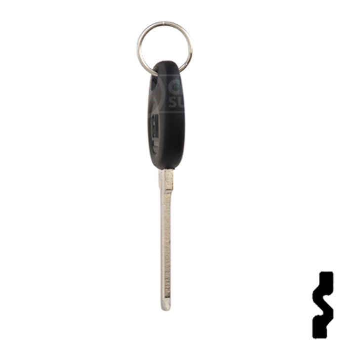 Uncut Transponder Key Blank | 5928819 | GM Logo Circle Plus Automotive Key Strattec