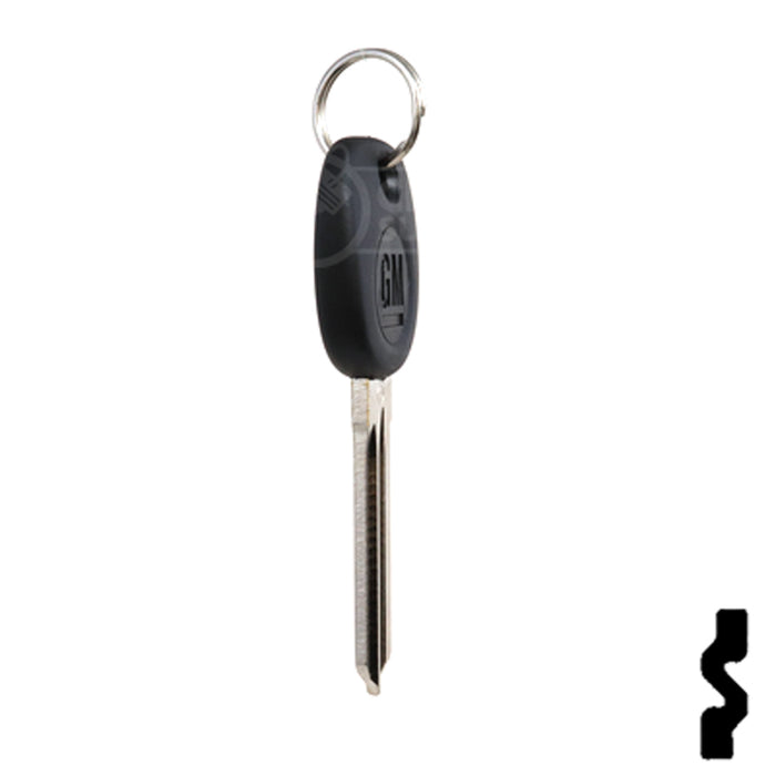 Uncut Transponder Key Blank | 5928819 | GM Logo Circle Plus Automotive Key Strattec