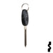 Uncut Transponder Key Blank | 5928819 | GM Logo Circle Plus Automotive Key Strattec