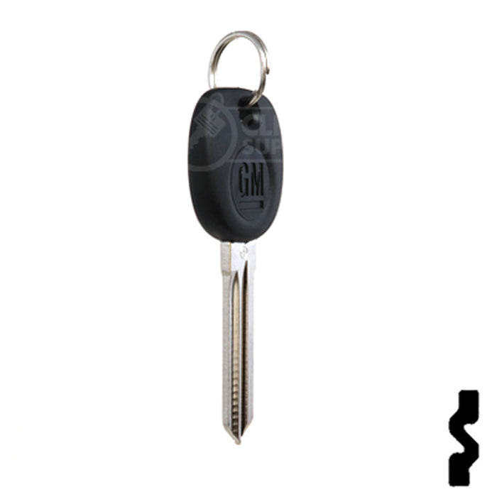 Uncut Transponder Key Blank | 5928819 | GM Logo Circle Plus Automotive Key Strattec