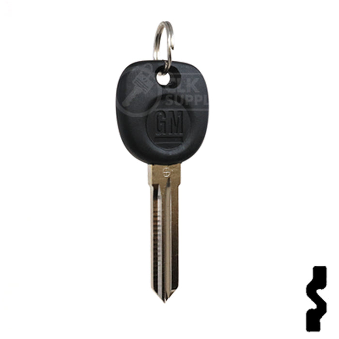 Uncut Transponder Key Blank | 5928819 | GM Logo Circle Plus Automotive Key Strattec