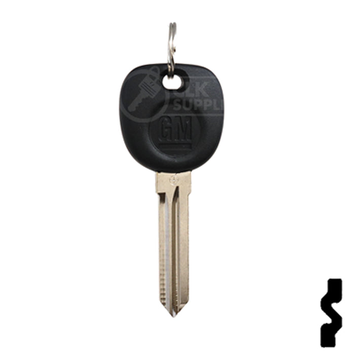 Uncut Transponder Key Blank | 5928819 | GM Logo Circle Plus Automotive Key Strattec