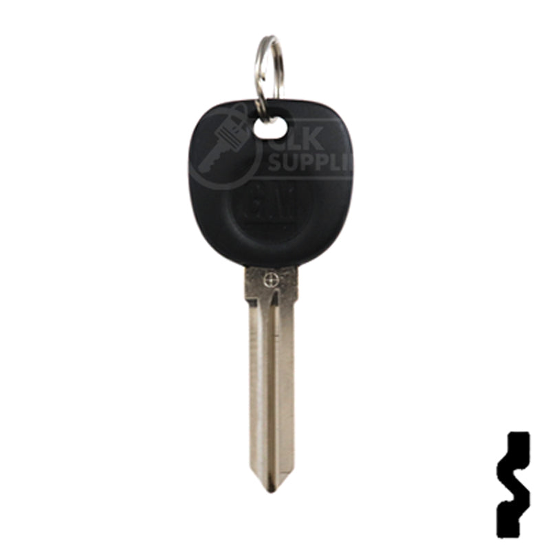 Uncut Transponder Key Blank | 5928819 | GM Logo Circle Plus Automotive Key Strattec