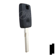 Uncut Transponder Key Blank | Audi | HU66AT6 Automotive Key JMA USA