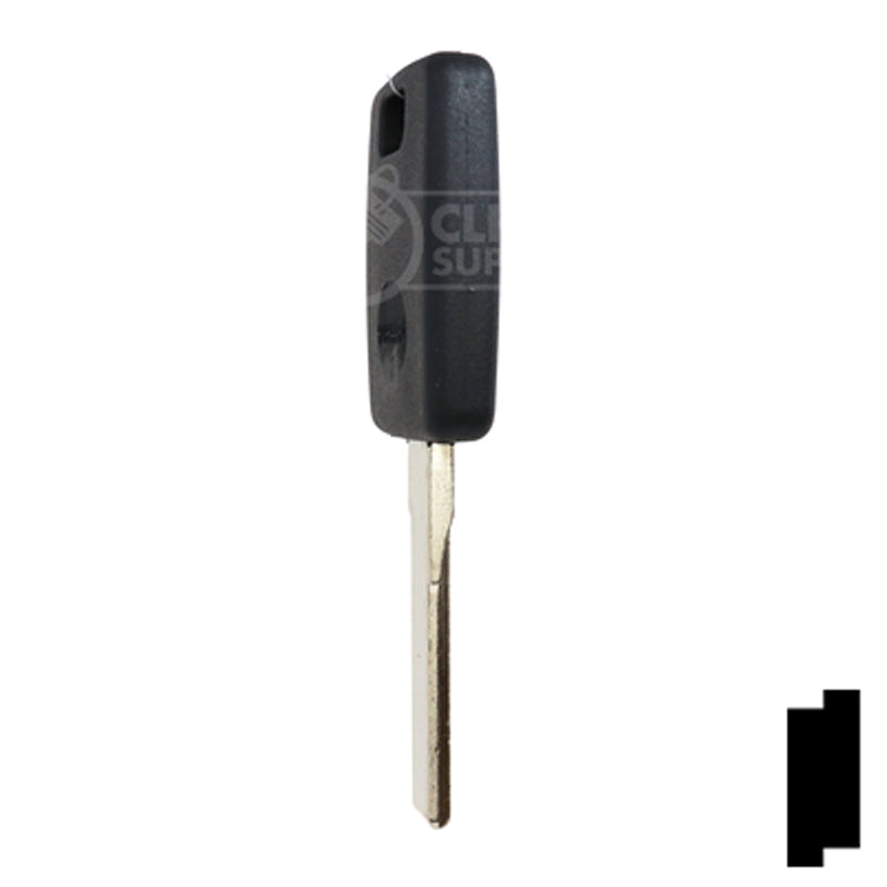 Uncut Transponder Key Blank | Audi | HU66AT6 Automotive Key JMA USA
