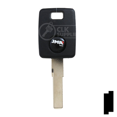Uncut Transponder Key Blank | Audi | HU66AT6 Automotive Key JMA USA