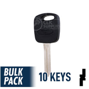 Uncut Transponder Key Blank | Ford | H86-PT, H74-PT, 691643 Automotive Key JMA USA