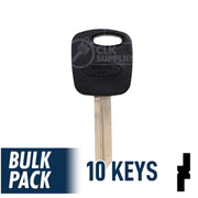 Uncut Transponder Key Blank | Ford | H86-PT, H74-PT, 691643 Automotive Key JMA USA