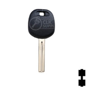 Uncut Transponder Key Blank | Lexus | Short TOY48BT4 Automotive Key LockVoy