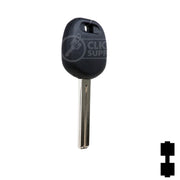 Uncut Transponder Key Blank | Lexus | Short TOY48BT4 Automotive Key LockVoy