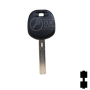 Uncut Transponder Key Blank | Lexus | Short TOY48BT4 Automotive Key LockVoy