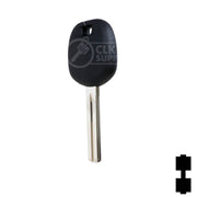 Uncut Transponder Key Blank | Lexus | Short TOY48BT4 Automotive Key LockVoy