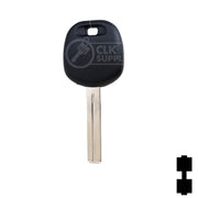 Uncut Transponder Key Blank | Lexus | Short TOY48BT4 Automotive Key LockVoy