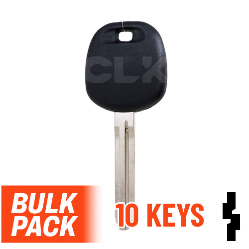 Uncut Transponder Key Blank | Toyota | TOY44D-PT, 5910834 Pack of 10 Automotive Key LockVoy