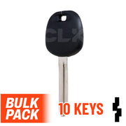 Uncut Transponder Key Blank | Toyota | TOY44D-PT, 5910834 Pack of 10 Automotive Key LockVoy