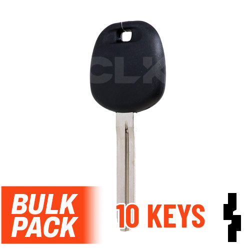 Uncut Transponder Key Blank | Toyota | TOY44D-PT, 5910834 Pack of 10 Automotive Key LockVoy