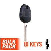 Uncut Transponder Key Blank | Toyota | TOY44D-PT, 5910834 Pack of 10 Automotive Key LockVoy