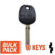 Uncut Transponder Key Blank | Toyota | TOY44D-PT, 5910834 Pack of 10 Automotive Key LockVoy